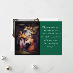 Die Weihnachtsfotografie der Geburt Christi Feiertagskarte