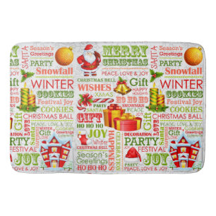 Die Weihnachtsfreuden Badematte