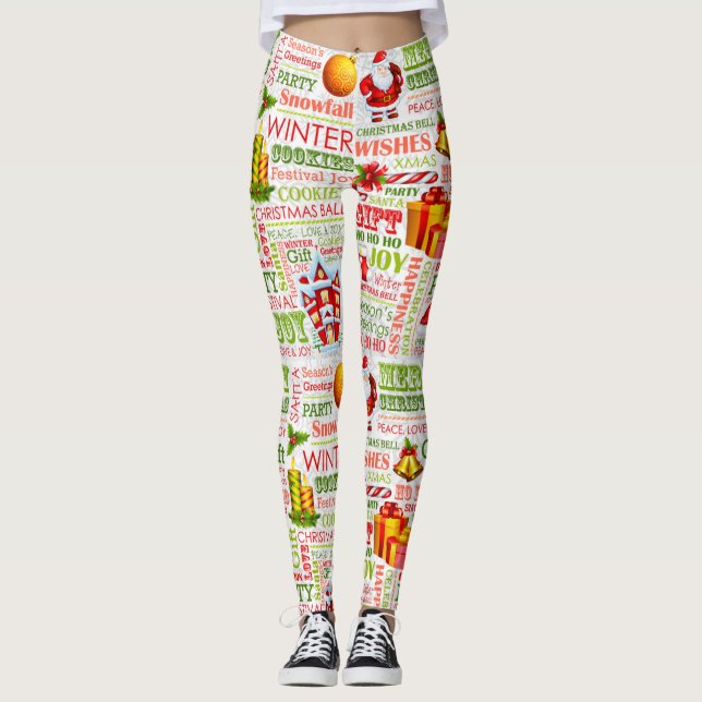 Die Weihnachtsfreuden Leggings (Vorderseite)