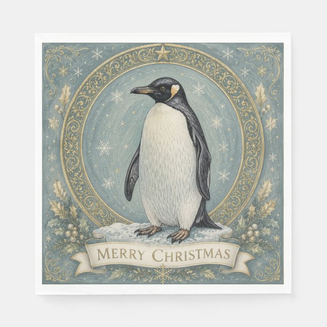 Die Weihnachtsgrüße des Kaisers Serviette (Vorderseite)
