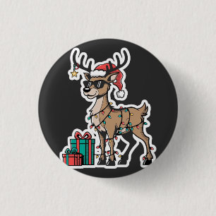 Die Weihnachtsgurken-Crew Gurkenliebhaber Weihnach Button