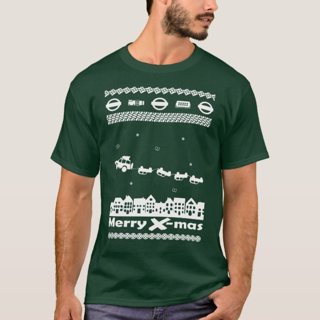 Die Weihnachtshässliche Strickjacke (2. GEN T-Shirt (Vorderseite)