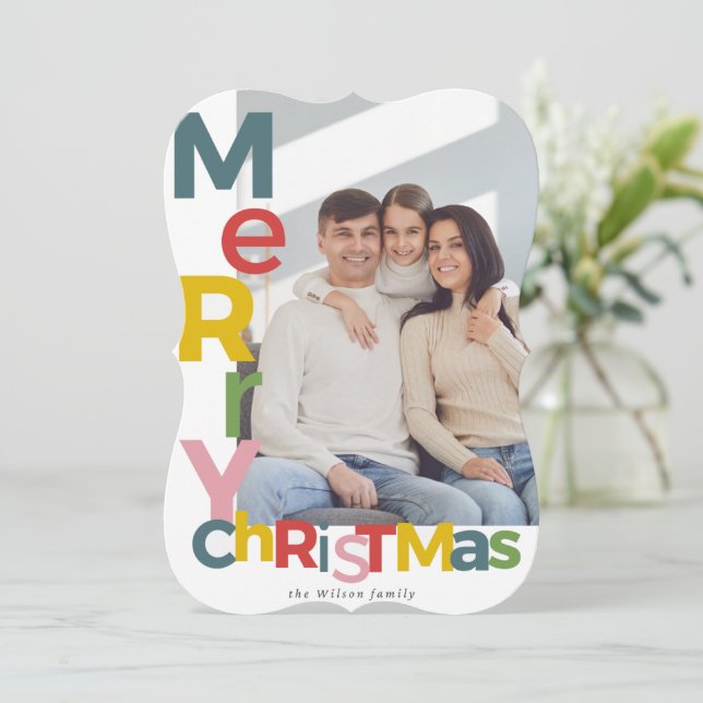 Die Weihnachtskarte der Familie Wilson (Stehend Vorderseite)