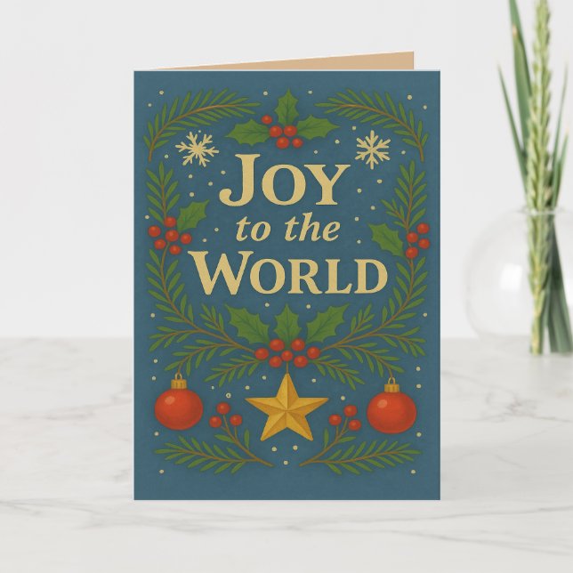 Die Weihnachtskarte der Welt Karte (Vorderseite)