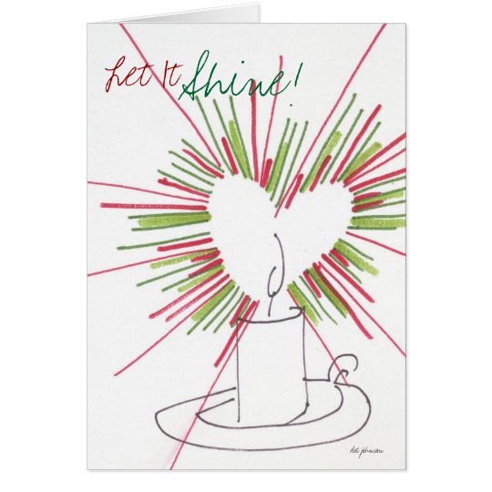 Die Weihnachtskerze Karte