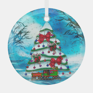 Die Weihnachtskunst des Baumes Ornament Aus Glas