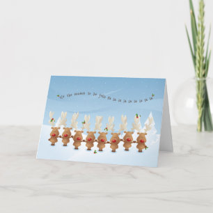 Die Weihnachtsliegekarte des Reindeers Einladung