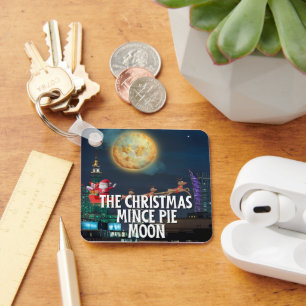 Die Weihnachtsminze Pie Moon Schlüsselanhänger