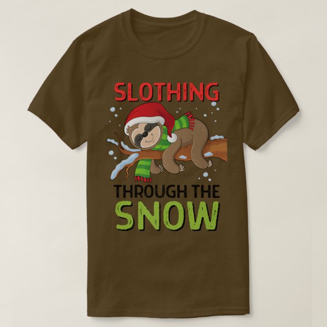 Die Weihnachtsnachtsmänner schlendern durch den Sc T-Shirt (Design vorne)