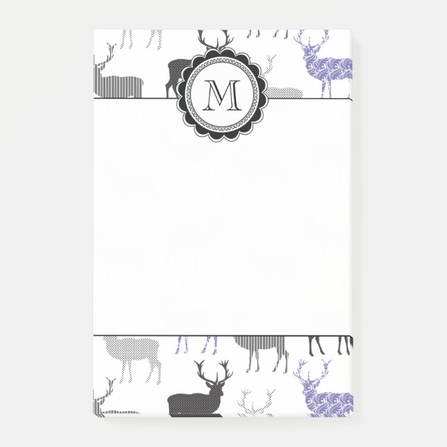 Die Weihnachtsrotwild Post-it Klebezettel (Vorderseite)