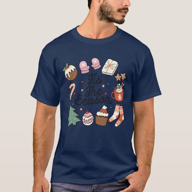 Die Weihnachtssaison ist Vintag T-Shirt (Vorderseite)