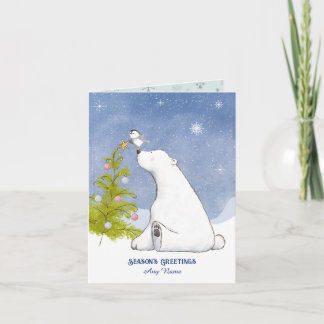 Die Weihnachtszeit des Baumes Karte