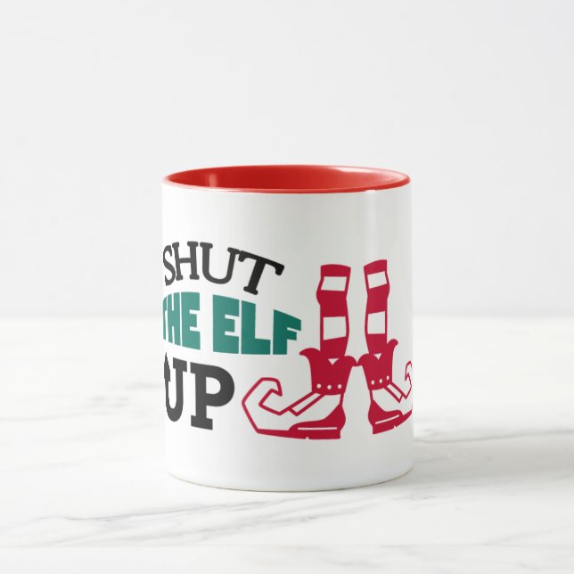 Die Weihnachtszeit für den Elf Tasse (Zentrum)