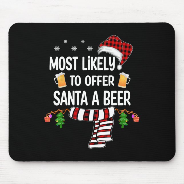 Die Weihnachtszeit für die Weihnachtsferien Mousepad (Vorne)