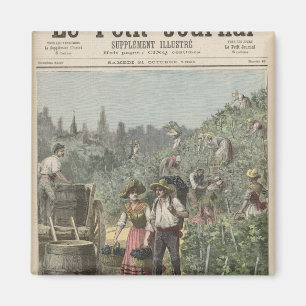 Die Weinernte Magnet