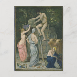 Die Weinpresse von Pierre Puvis de Chavannes Postkarte