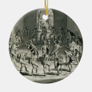 Die Weise, in der karibische Priester ihr Cou Keramik Ornament