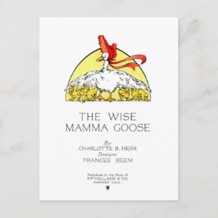 Die weise Mamma-Gans-Titelblatt Postkarte