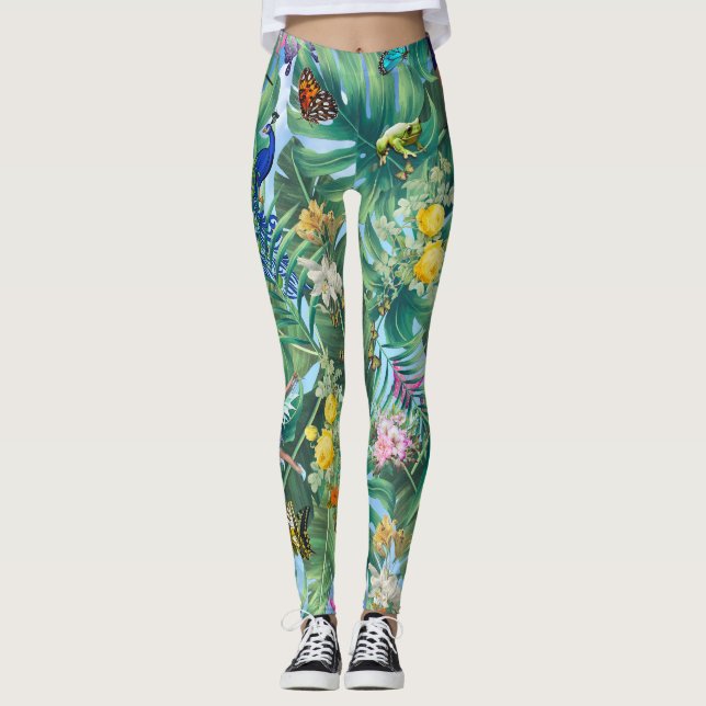 Die weishäufige Fantasiewelt Leggings (Vorderseite)