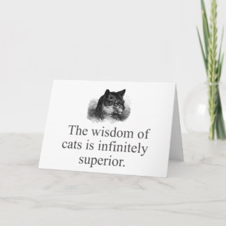Die Weisheit der Katzen Karte