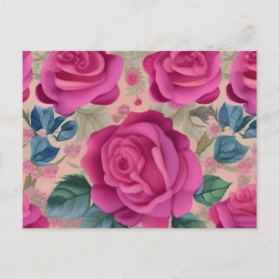 Die Weisheit der Rose - weich und ruhig Postkarte
