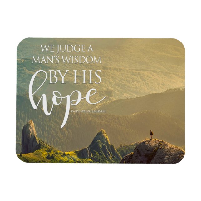 Die Weisheit des Menschen Magnet (Horizontal)