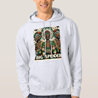 Die weiße Hoodie Kollektion "Big Spender" für Männ