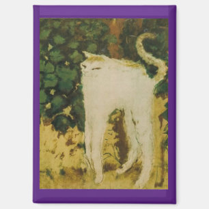 Die weiße Katze, Bonnard,  Magnet