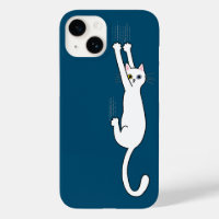Die weiße Katze hält sich an mit der Sonne