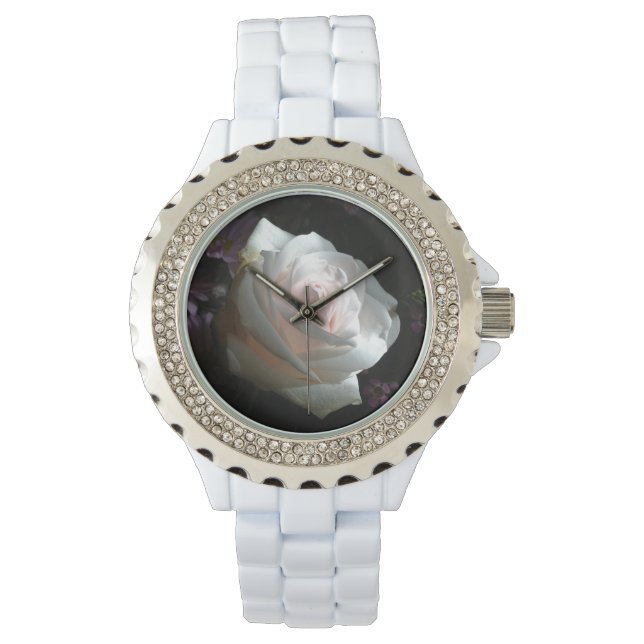Die weiße Rose Armbanduhr (Vorderseite)
