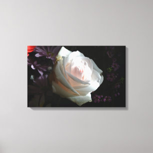 Die weiße Rose Leinwanddruck