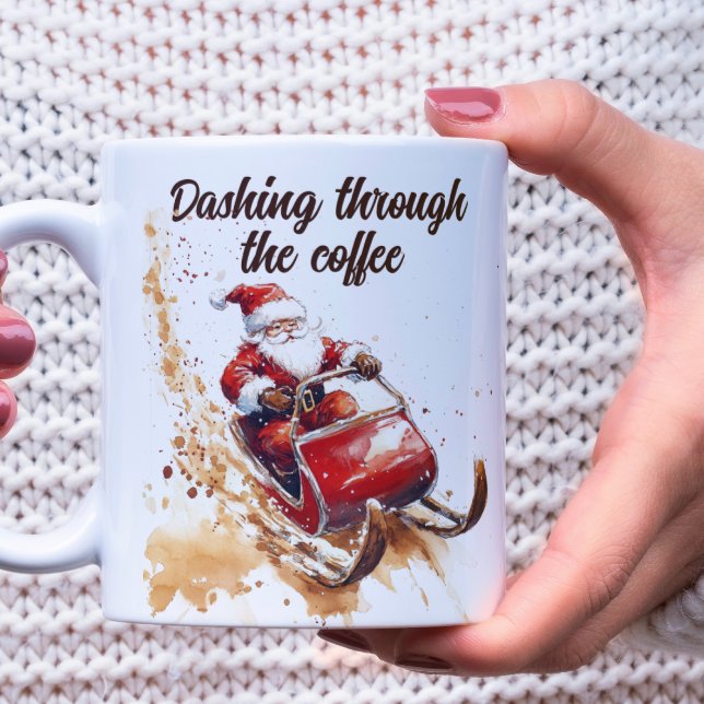 Die weiße Weihnachtszeit des Kaffees durchatmen Kaffeetasse (Von Creator hochgeladen)