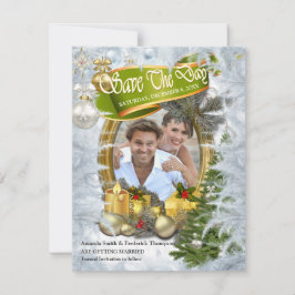Die weiße Weihnachtszeit Rettete den Tag Einladung