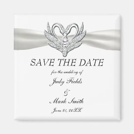 Die weißen Flachbildschirme-Silberschwänze speiche Magnet