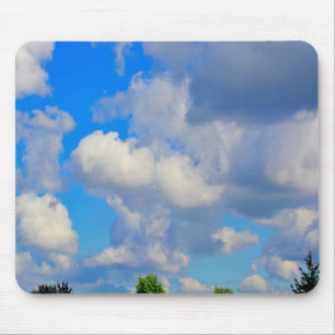 Die weißen Wellen im Himmel Mousepad