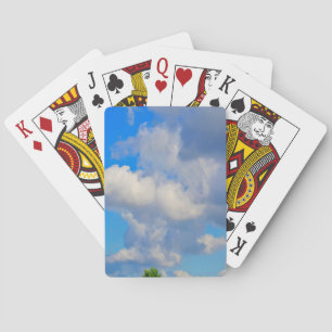 Die weißen Wellen im Himmel Spielkarten