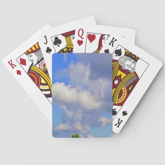 Die weißen Wellen im Himmel Spielkarten (Rückseite)
