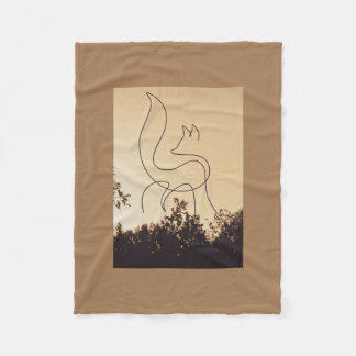 Die weißen Wölfe Fleecedecke