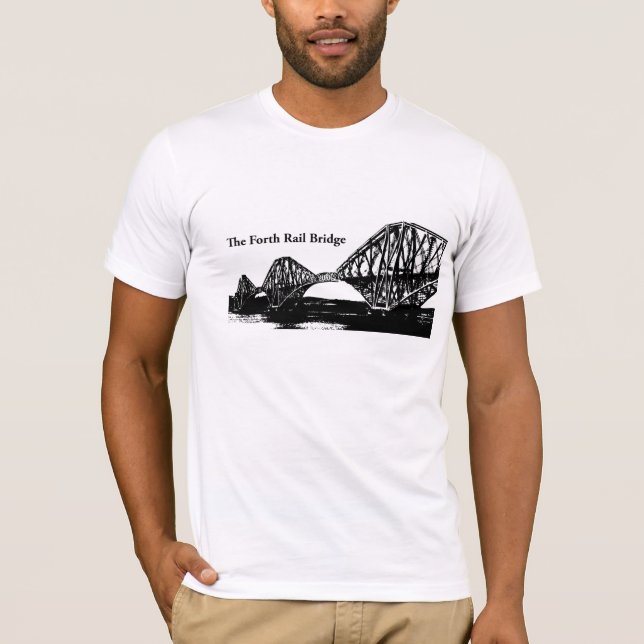 Die weiter Schienen-Brücke T-Shirt (Vorderseite)