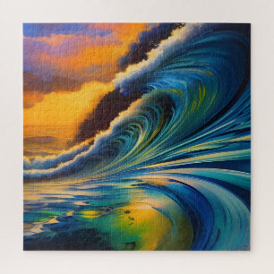 Die Welle bei Sonnenaufgang