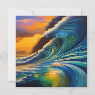 Die Welle bei Sonnenaufgang