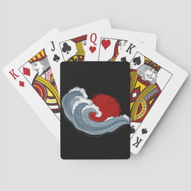 Die Welle Kanagawas Spielkarten (Rückseite)