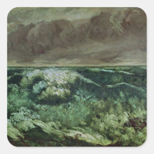 Die Welle, nach 1870 Quadratischer Aufkleber