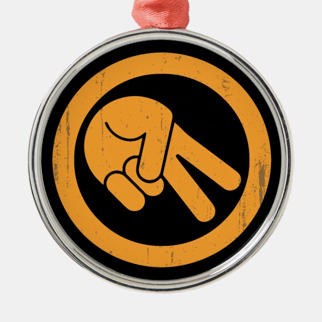 Die Welle Ornament Aus Metall (Vorne)