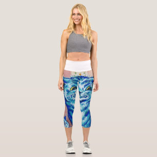 Die Welle von Louis Wain Capri Leggings