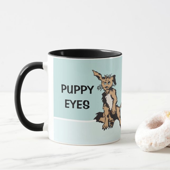 Die Welpenaugen Tasse (Mit Donut)