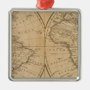 Die Welt 2 Silbernes Ornament