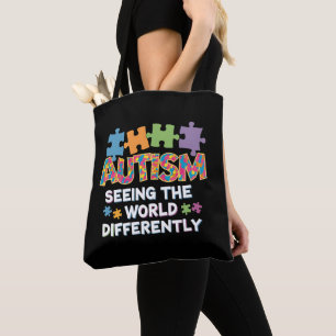 Die Welt anders sehen: Autismus-Bewusstsein Tasche