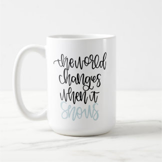Die Welt ändert, wenn es hohle Tasse der Sterne