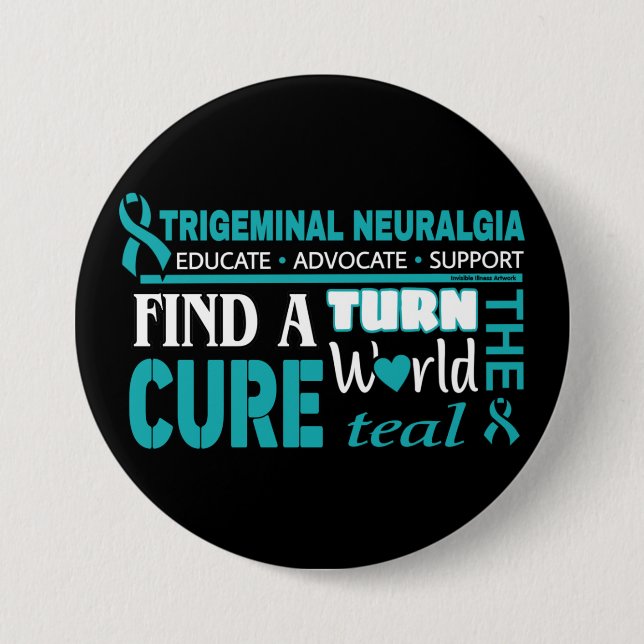 Die Welt Aquamarin machen...TN Button (Vorderseite)